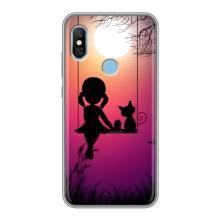 Девчачий Чехол для Xiaomi Redmi 6 pro – На качели