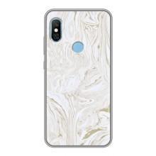 Мраморный чехол на Xiaomi Redmi 6 pro (VPrint) – Белый мрамор