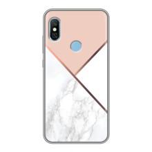 Мраморный чехол на Xiaomi Redmi 6 pro (VPrint) – Тройной мрамор