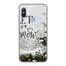 Новогодние, Праздничные Чехлы для Xiaomi Redmi 6 pro - 2024 год (Let it snow)