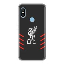 Силиконовые Чехлы принт Футбол на Xiaomi Redmi 6 pro – Эмблема Liverpool