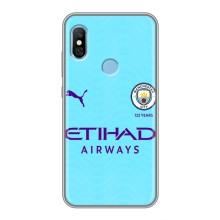 Силиконовые Чехлы принт Футбол на Xiaomi Redmi 6 pro – Man City