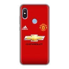 Силиконовые Чехлы принт Футбол на Xiaomi Redmi 6 pro – Man United