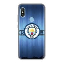 Силиконовые Чехлы принт Футбол на Xiaomi Redmi 6 pro – ManCity