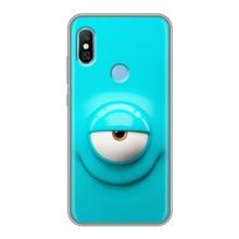 Силиконовые Чехлы (смешные стикеры) для Xiaomi Redmi 6 pro – Одноглазик