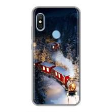 Силиконовый бампер на рождество для Xiaomi Redmi 6 pro – Поезд