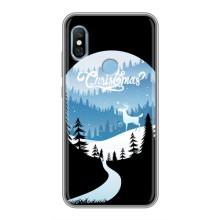 Силиконовый бампер на рождество для Xiaomi Redmi 6 pro – Рождественский Олень