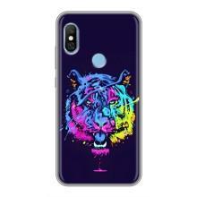 Силіконовий бампер з картинкою звірів для Xiaomi Redmi 6 pro – Тигр-Арт