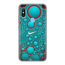 Силиконовый Чехол на Xiaomi Redmi 6 pro с картинкой Nike – Найк зеленый