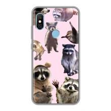 Силиконовый Чехол с Енотами на Xiaomi Redmi 6 pro – Смешные Еноты