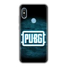 Чехол (TPU) с картинкой "Лого Пабг" на Редми 6 Про (Лого PUBG)
