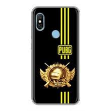 Чехол (TPU) с картинкой "Лого Пабг" на Редми 6 Про (Лого PUPG)