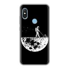 Силиконовый Чехол с принтом "Космонавты" на Xiaomi Redmi 6 pro – Космонавт