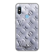 Текстурний Чохол Louis Vuitton для Редмі 6 Про – Білий ЛВ