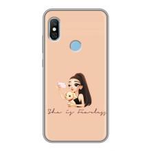 Силиконовый Чехол на Xiaomi Redmi 6 pro с картинкой Стильных Девушек – С собакой