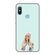 Силиконовый Чехол на Xiaomi Redmi 6 pro с картинкой Стильных Девушек – В шапке