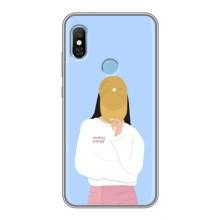 Силиконовый Чехол на Xiaomi Redmi 6 pro с картинкой Стильных Девушек – Желтая кепка