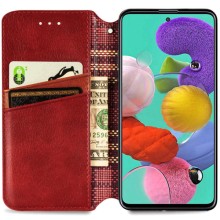 Шкіряний чохол книжка GETMAN Cubic (PU) для Xiaomi Redmi 9C – Червоний