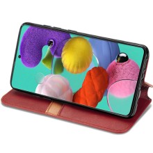 Шкіряний чохол книжка GETMAN Cubic (PU) для Xiaomi Redmi 9C – Червоний