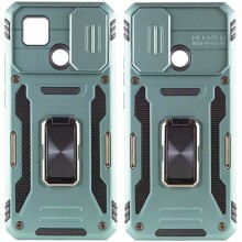 Ударопрочный чехол Camshield Army Ring для Xiaomi Redmi 9C / 10A (Зеленый)