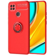 TPU-чохол Deen ColorRing під магнітний тримач (opp) для Xiaomi Redmi 9C – Червоний