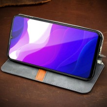 Кожаный чехол книжка GETMAN Cubic (PU) для Xiaomi Redmi 9C – Серый