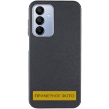 Кожаный чехол Leather Case Metal Buttons для Xiaomi Redmi 9C – Черный
