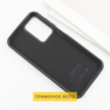 Кожаный чехол Leather Case Metal Buttons для Xiaomi Redmi 9C – Черный
