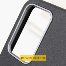 Кожаный чехол Leather Case Metal Buttons для Xiaomi Redmi 9C – Черный