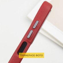 Кожаный чехол Leather Case Metal Buttons для Xiaomi Redmi 9C – Красный