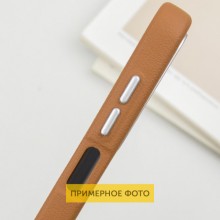 Кожаный чехол Leather Case Metal Buttons для Xiaomi Redmi 9C – Коричневый