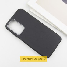 Кожаный чехол Leather Case Metal Buttons для Xiaomi Redmi 9C – Черный
