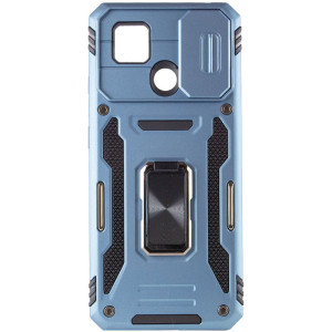 Ударопрочный чехол Camshield Army Ring для Xiaomi Redmi 9C / 10A – Голубой