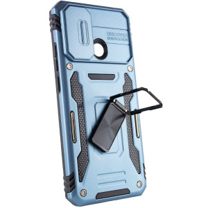 Ударопрочный чехол Camshield Army Ring для Xiaomi Redmi 9C / 10A – Голубой