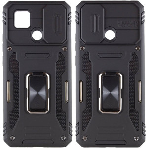 Ударопрочный чехол Camshield Army Ring для Xiaomi Redmi 9C / 10A (Черный)