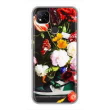 Брендновые Чехлы для Xiaomi Redmi 9c - (PREMIUMPrint) – Nike цветы