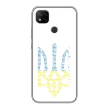 Чехлы для Xiaomi Redmi 9c  Укр. Символика (AlphaPrint) (Герб из букв)