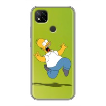 Чехол с Симпсонами для Xiaomi Redmi 9c (VPrint) (Гомер Симпсон)