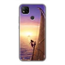 Чехол с мультфильмом Моана Xiaomi Redmi 9c (Моана в море)