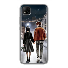 Чехол с дизайном Венздей 2 на Xiaomi Redmi 9c – Уэнсдей и Тайлер