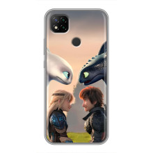 Чехол как приручить дракона на Xiaomi Redmi 9c (Гикавка и Астрид)