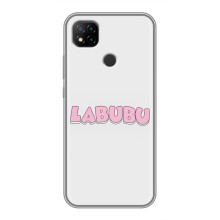 Чехол с Лабубу на Xiaomi Redmi 9c (Лого Лабубу)