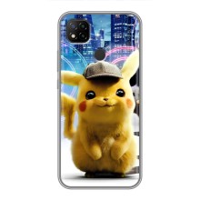 Чехол с Пикачу на Xiaomi Redmi 9c (Пикачу в городе)