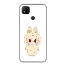 Чехол с принтом Лабубу для Xiaomi Redmi 9c – Бежевый Лабубу
