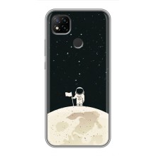 Космические Чехлы для Редми 9с (VPrint) (На луне)