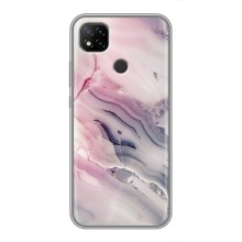 Мраморный чехол на Xiaomi Redmi 9c (VPrint) (Пурпурный Мрамор)