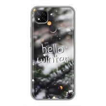 Новогодние, Праздничные Чехлы для Xiaomi Redmi 9c - 2024 год (Hello winter)