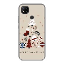 Різдвяні Чохли для Xiaomi Redmi 9c (VPrint) (Merry Christmas)