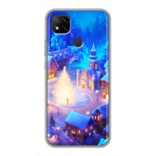 Рождественские Чехлы для Xiaomi Redmi 9c (VPrint) (Рождественский город)