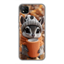 Печатный чехол «Зверята с кофе» для Xiaomi Redmi 9c
